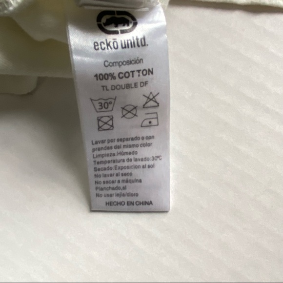 Ecko x Looney Tunes Taz  Long Sleeve White and Lime Long Sleeve Shirt Men Sz LG - Picture 10 of 10